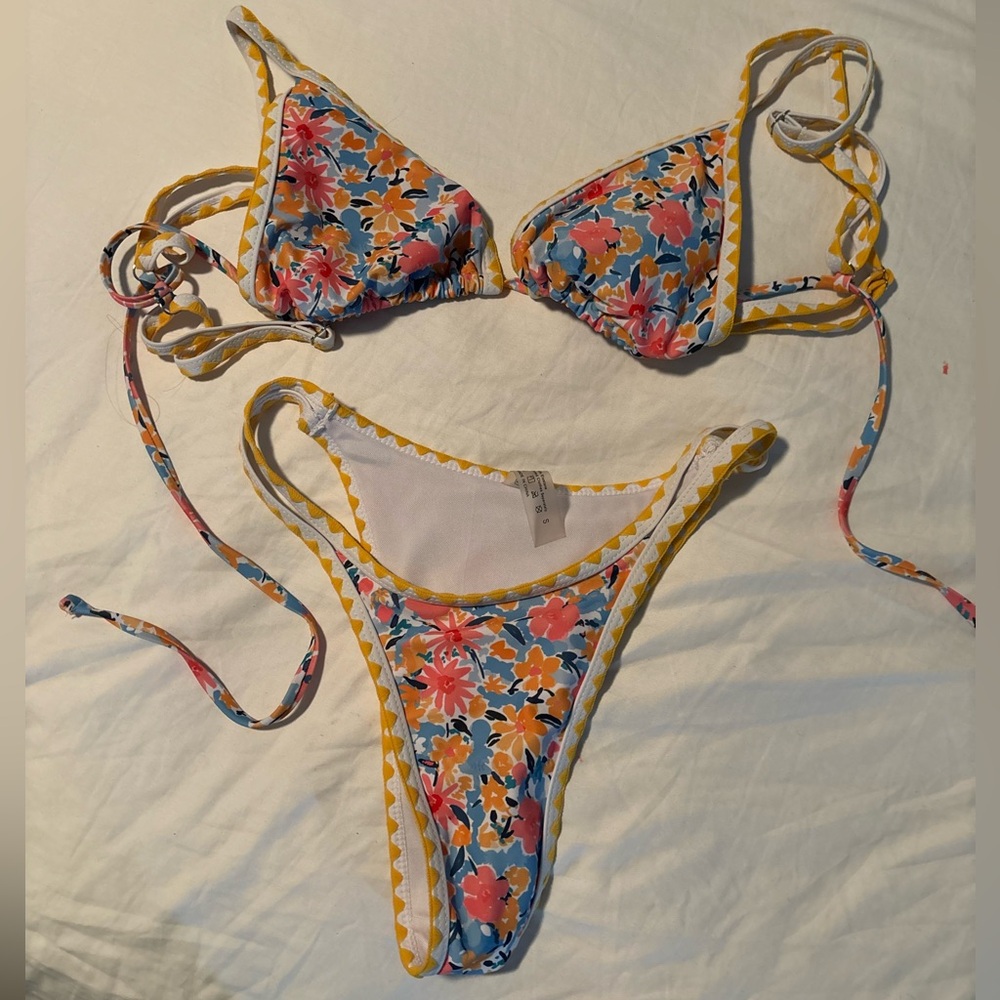 floral bikini swimsuit